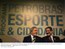 Presidente Lula e o presidente da Petrobras, Sergio Gabrielli, durante cerimônia de lançamento do Programa Petrobras Esporte & Cidadania.