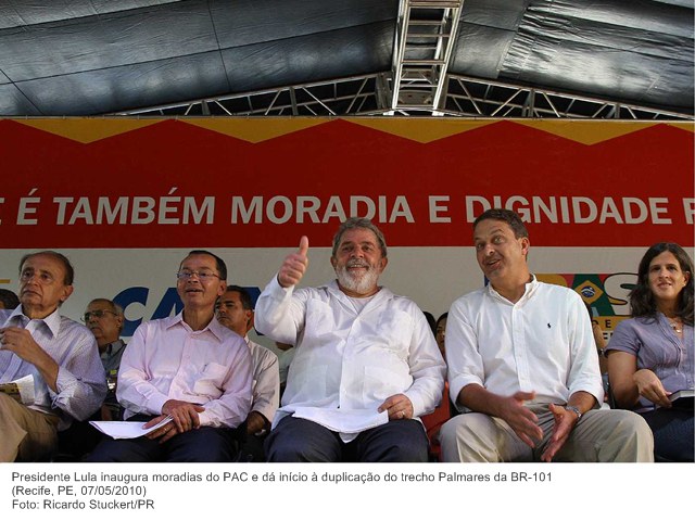 Presidente Lula inaugura moradias do PAC e dá início à duplicação do trecho Palmares da BR-101.