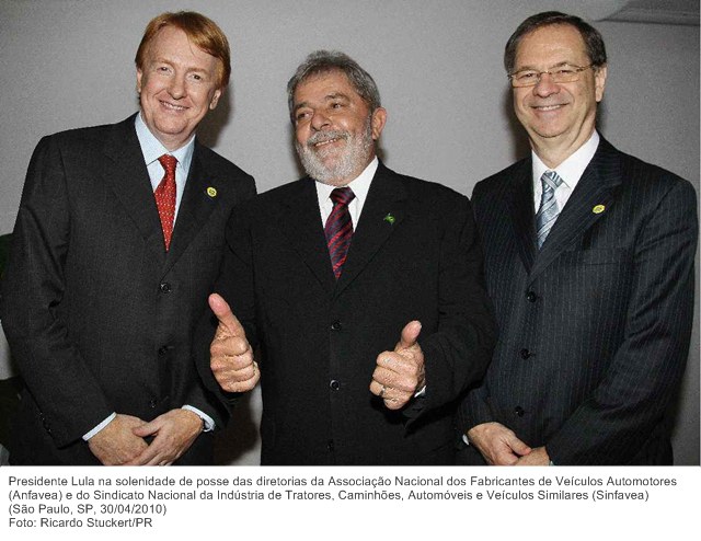 Presidente Lula na solenidade de posse das diretorias da Associação Nacional dos Fabricantes de Veículos Automotores (Anfavea) e Sinfavea (2).