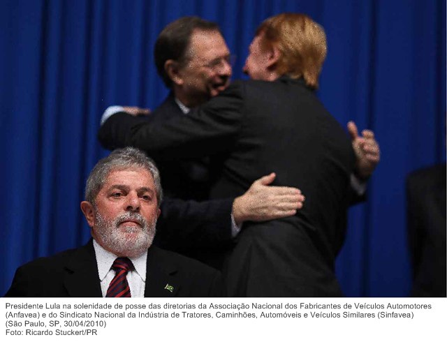 Presidente Lula na solenidade de posse das diretorias da Associação Nacional dos Fabricantes de Veículos Automotores (Anfavea) e Sinfavea.