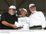 Presidente Lula, o governador da Bahia, Jaques Wagner, e o agricultor Edson Moura da Silva, durante cerimônia de entrega da 1ª etapa do Perímetro de Irrigação do Salitre para ocupação de lotes