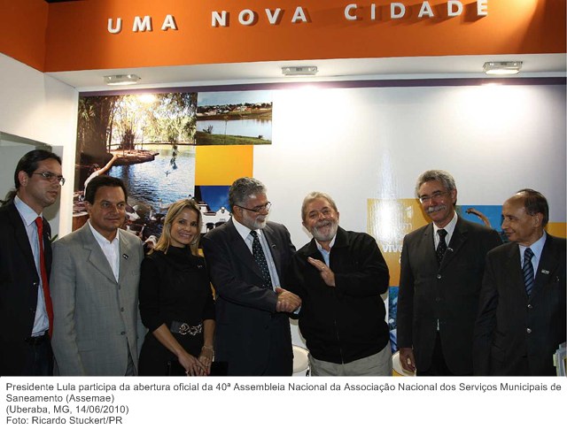 Presidente Lula participa da abertura oficial da 40ª Assembleia Nacional da Associação Nacional dos Serviços Municipais de Saneamento (Assemae).