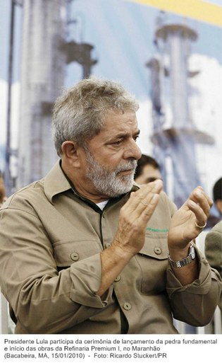 Presidente Lula participa da cerimônia de lançamento da pedra fundamental e início das obras da Refinaria Premium I, no Maranhão (2).