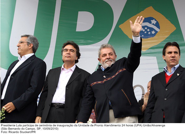 Presidente Lula participa de cerimônia de inauguração da Unidade de Pronto Atendimento 24 horas (UPA) União - Alvarenga.