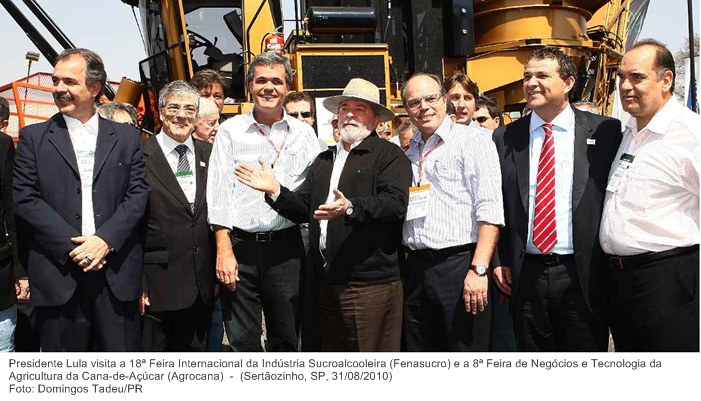 Presidente Lula visita a 18ª Feira Internacional da Indústria Sucroalcooleira (Fenasucro) e a 8ª Feira de Negócios e Tecnologia da Agricultura da Cana-de-Açúcar (Agrocana)