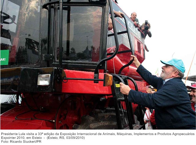 Presidente Lula visita a 33ª edição da Exposição Internacional de Animais, Máquinas, Implementos e Produtos Agropecuários - Expointer 