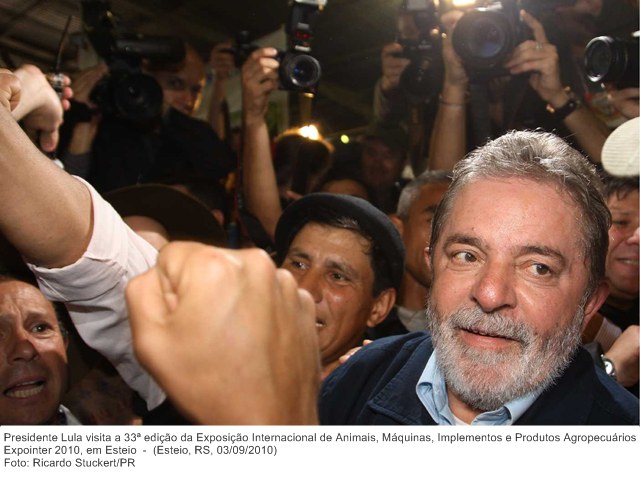 Presidente Lula visita a 33ª edição da Exposição Internacional de Animais, Máquinas, Implementos e Produtos Agropecuários - Expointer 2010, em Esteio 