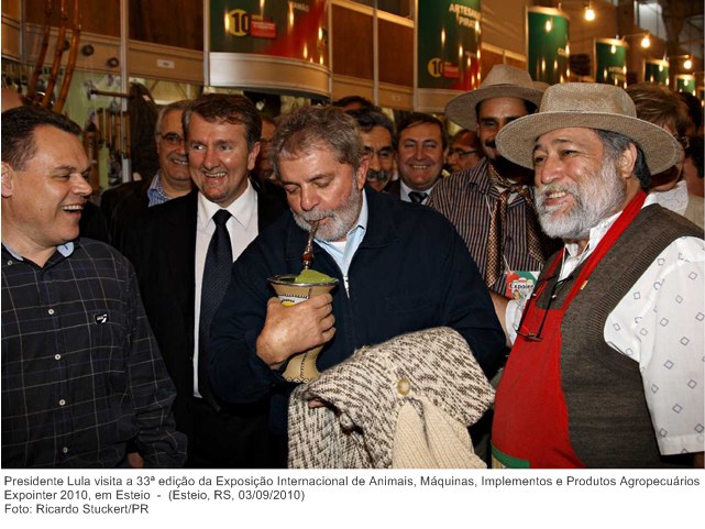 Presidente Lula visita a 33ª edição da Exposição Internacional de Animais, Máquinas, Implementos e Produtos Agropecuários - Expointer.