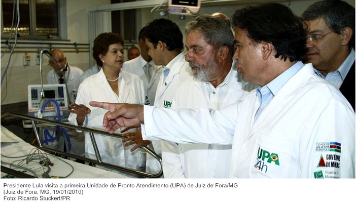 Presidente Lula visita a primeira Unidade de Pronto Atendimento (UPA) de Juiz de Fora-MG.