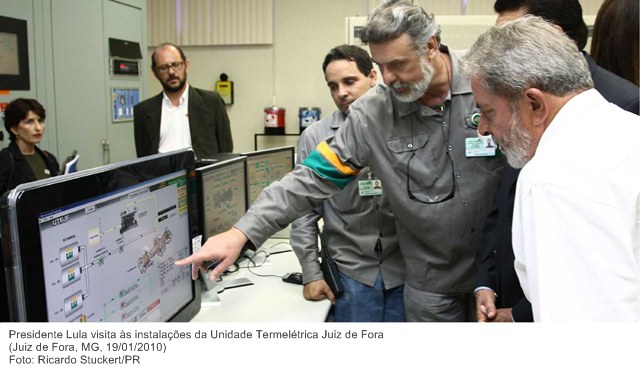 Presidente Lula visita às instalações da Unidade Termelétrica Juiz de Fora