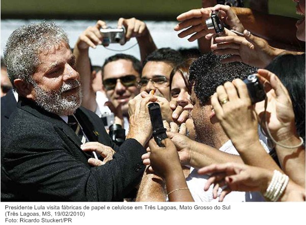 Presidente Lula visita fábricas de papel e celulose em Três Lagoas, Mato Grosso do Sul 