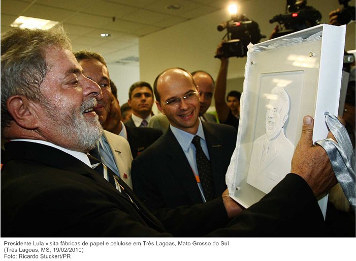 Presidente Lula visita fábricas de papel e celulose em Três Lagoas, Mato Grosso do Sul 