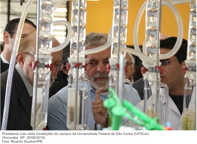 Presidente Lula visita instalações do campus da Universidade Federal de São Carlos (UFSCar) 