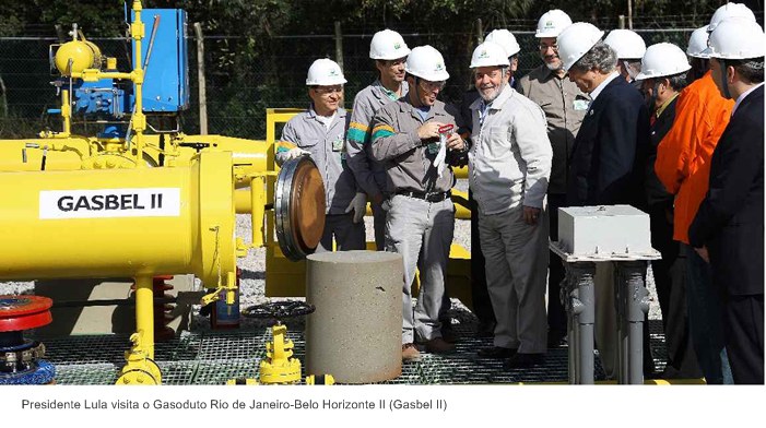 Presidente Lula visita o Gasoduto Rio de Janeiro-Belo Horizonte II (Gasbel II).