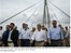 Presidente Lula e ministro Anderson Adauto e governadores, Aécio Neves, MG, e Zeca do PT, MS, na inauguração da Ponte sobre o Rio Paranaíba.jpg