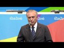 Temer avalia Rio 2016 e pede torcida para Paralimpíadas