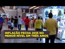 Inflação de 2016 fecha abaixo da meta